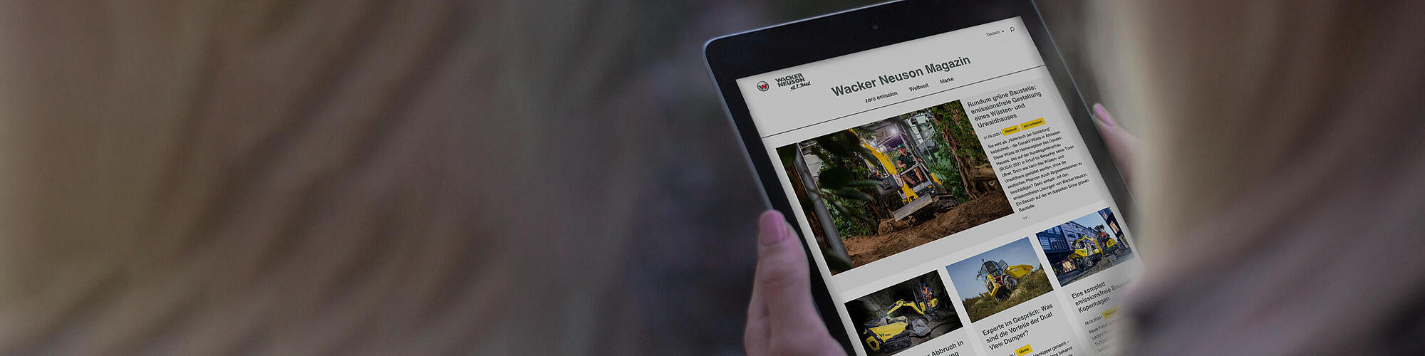 Wacker Neuson magazine en ligne. 