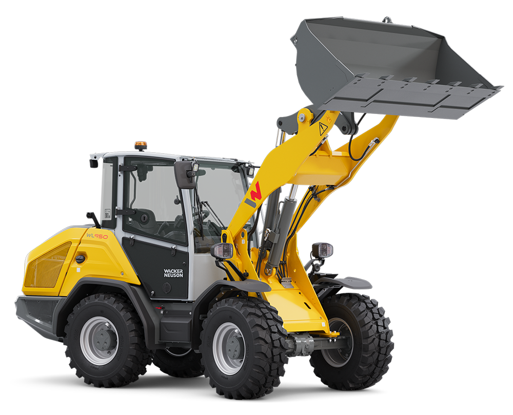 wheel loader in studio