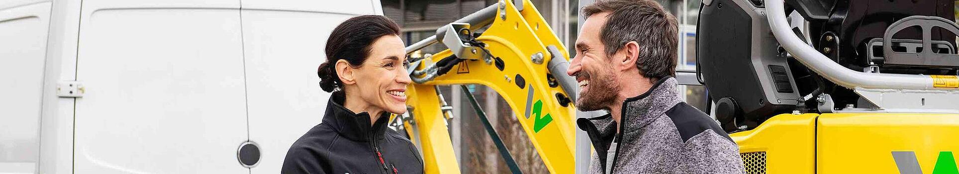 Wacker Neuson customer meets Wacker Neuson employee