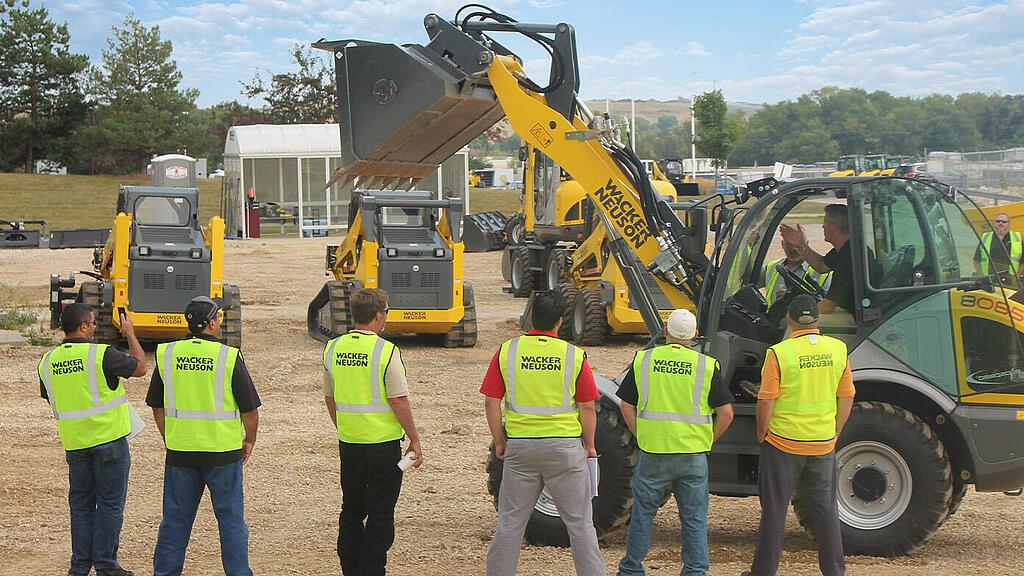 training session with machines