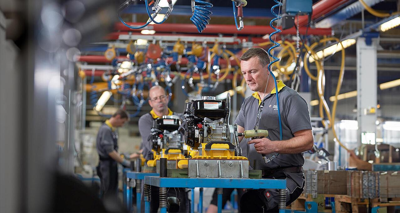 Wacker Neuson production hall in Reichertshofen, Germany